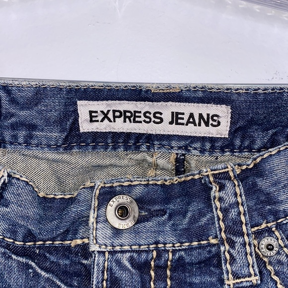 Express men’s Kingston classic fit bootcut jeans 32 x 32 - Picture 3 of 7